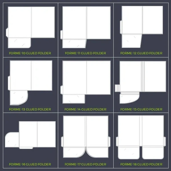  A4 Glued Folder Templates 10 - 18