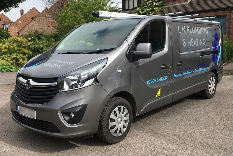  L.N. Plumbing & Heating Van Graphics