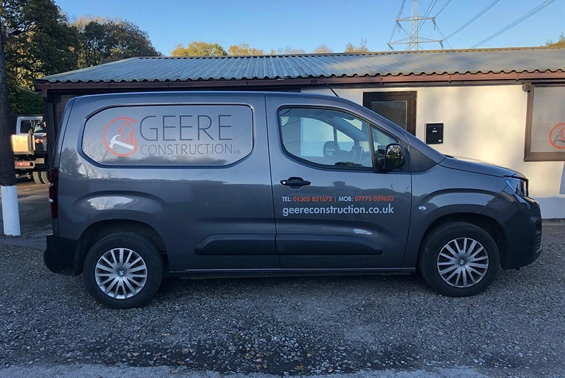  Geere Construction Van Graphics